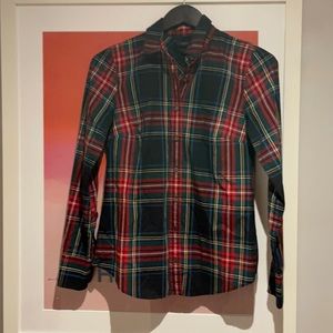 Jcrew perfect fit plaid shirt